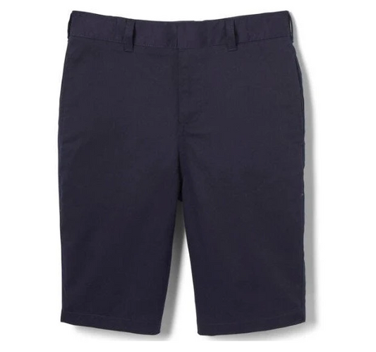 Wholesale Boys School Uniform Stretch Skinny Shorts in Navy