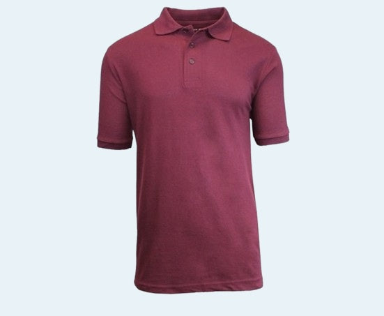 Adult size short sleeve polo shirts