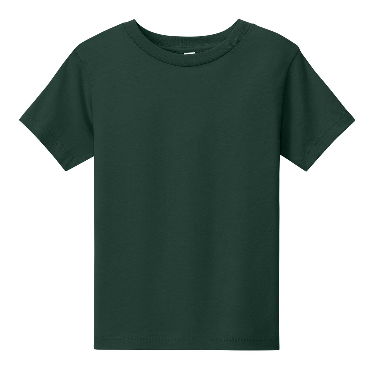 Wholesale Toddler Crew Neck T-Shirt in Dark Green - Case of 72