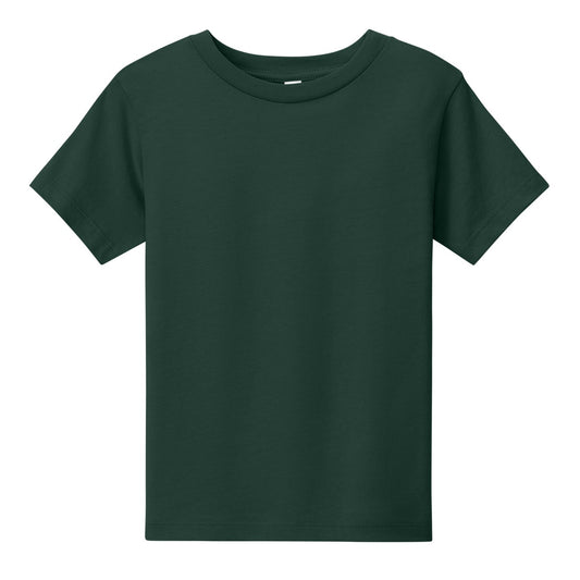 Wholesale Toddler Crew Neck T-Shirt in Dark Green - Case of 72