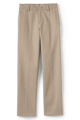 wholesale Husky Boys flat front school pants khaki