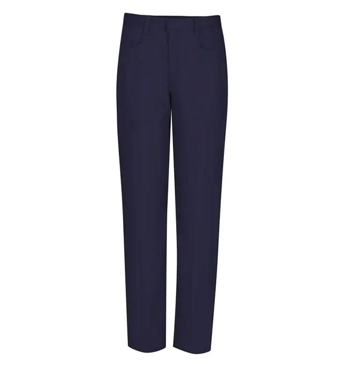 Wholesale Junior Girl's Stretch Pencil Skinny School Uniform Pants in Navy Blue