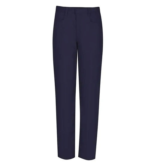 Wholesale Junior Girl's Stretch Pencil Skinny School Uniform Pants in Navy Blue