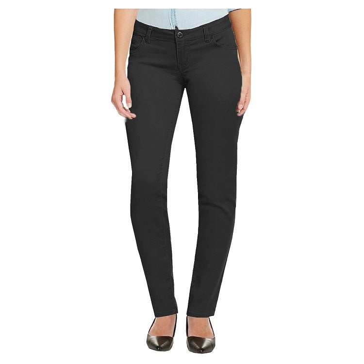 Wholesale Junior Girl's Super Stretch Skinny School Uniform Pants in Black