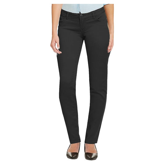 Wholesale Junior Girl's Super Stretch Skinny School Uniform Pants in Black