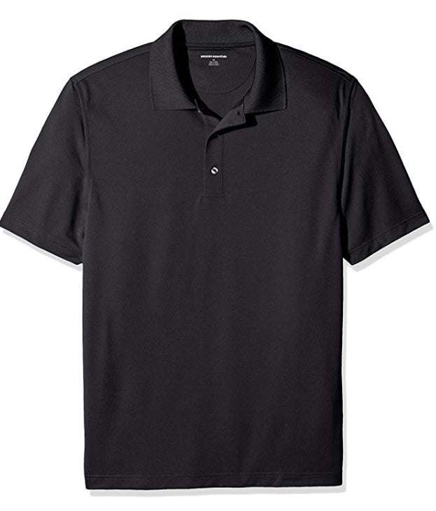 Wholesale Men's Dri Fit Performance Short Sleeve School Uniform Polo Shirt Black