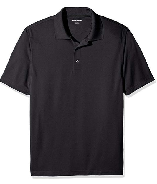 Wholesale Men's Dri Fit Performance Short Sleeve School Uniform Polo Shirt Black