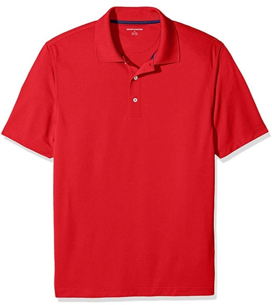 Wholesale Men's Dri Fit Performance Short Sleeve School Uniform Polo Shirt Red