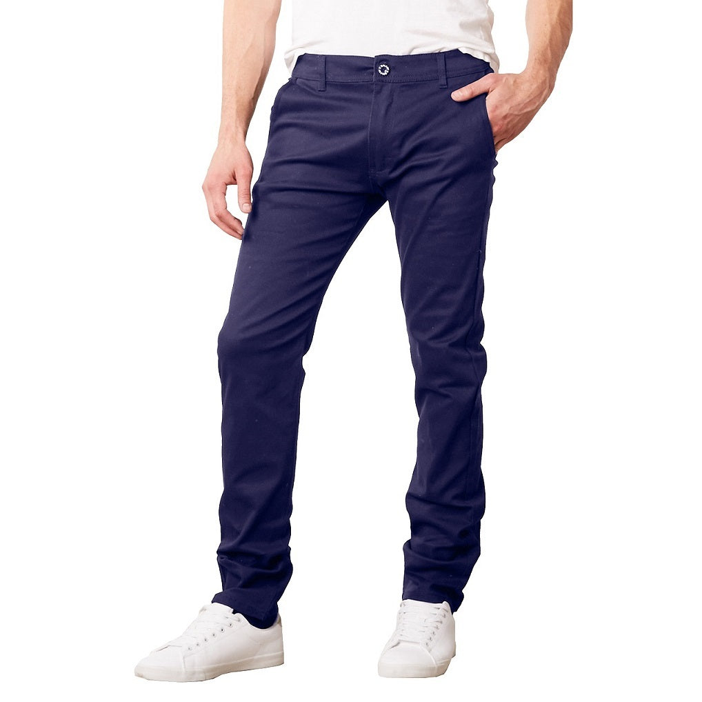 Men's Skinny Jean Cut Pants in Navy