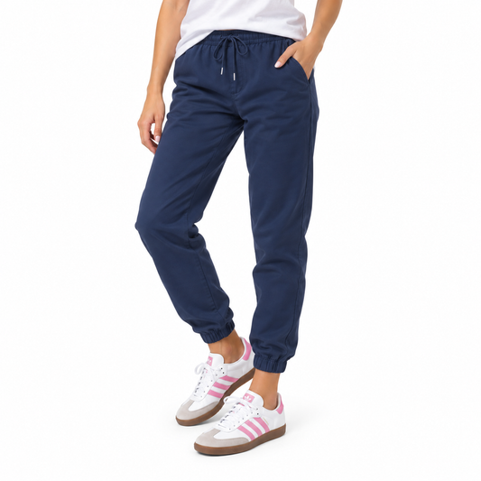 Young Women's Stretch Jogger School Uniform Pants in Navy