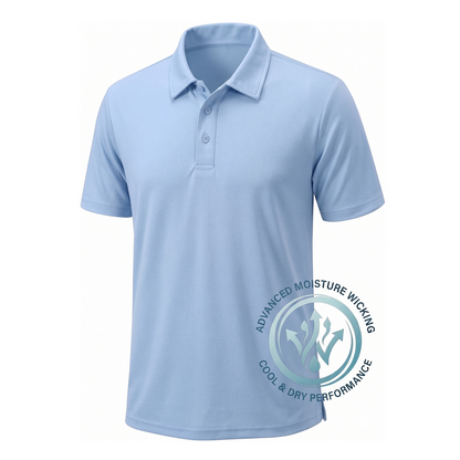 Men's Short Sleeve Performance Polo Shirt in Navy