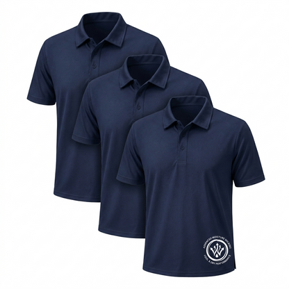 Men's Short Sleeve Performance Polo Shirt in Navy
