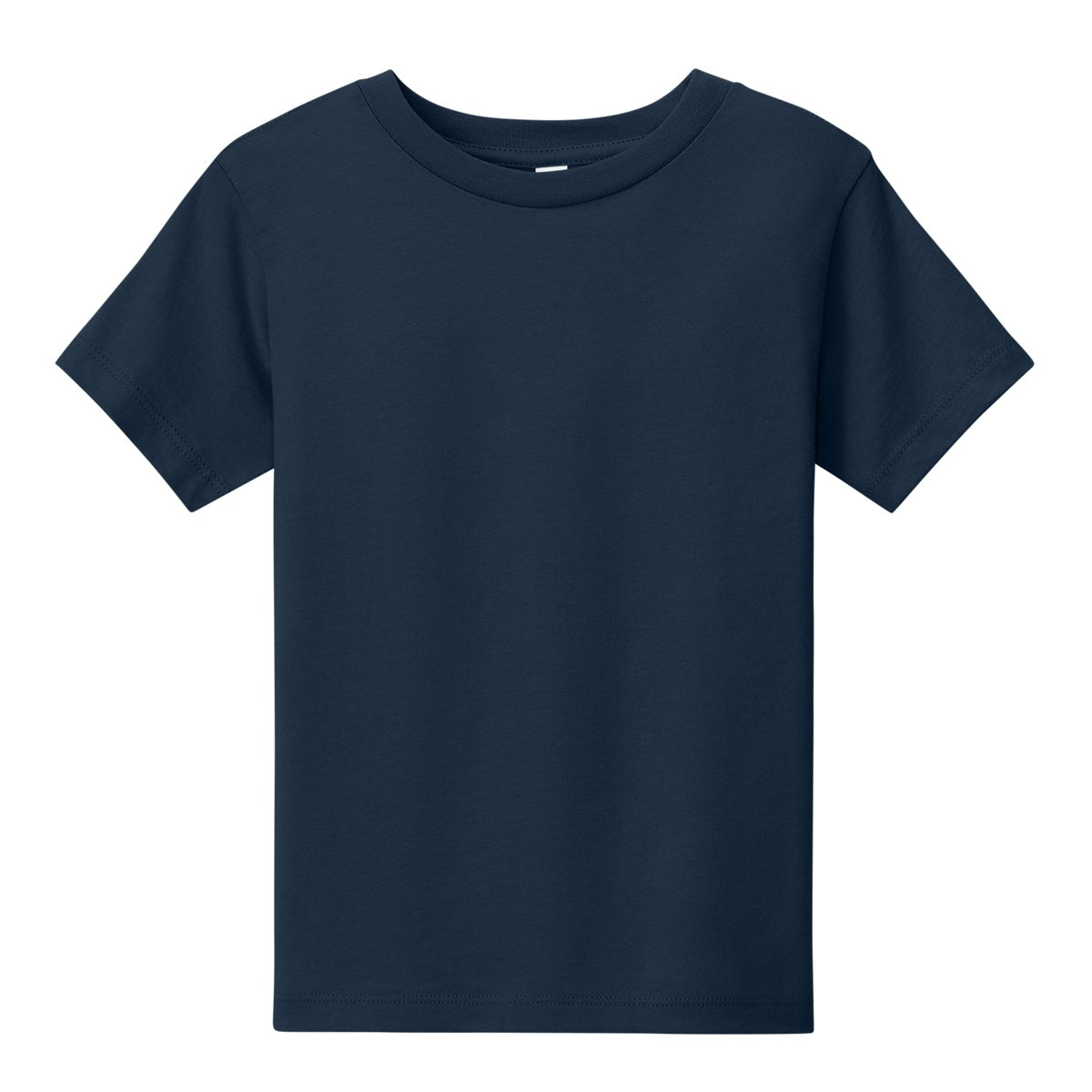 Wholesale Toddler Crew Neck T-Shirt in Navy - Case of 72