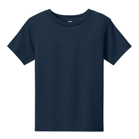 Wholesale Toddler Crew Neck T-Shirt in Navy - Case of 72