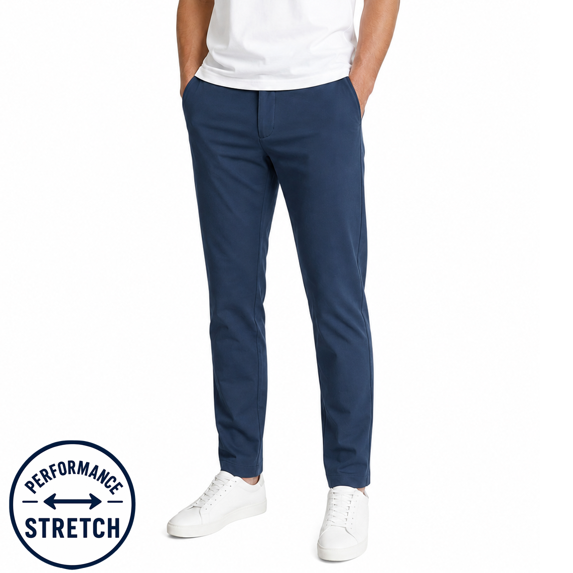 Young Men's Stretch Performance Fit Pants in Navy