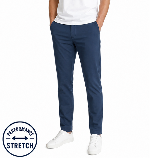 Young Men's Stretch Performance Fit Pants in Navy
