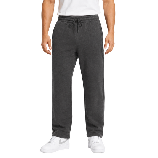 Men's Classic Heavyweight Fleece Open Bottom Sweatpants - Charcoal