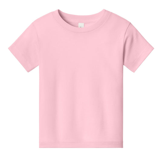 Wholesale Toddler Crew Neck T-Shirt in Pink - Case of 72