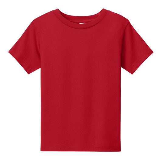 Wholesale Toddler Crew Neck T-Shirt in Red - Case of 72
