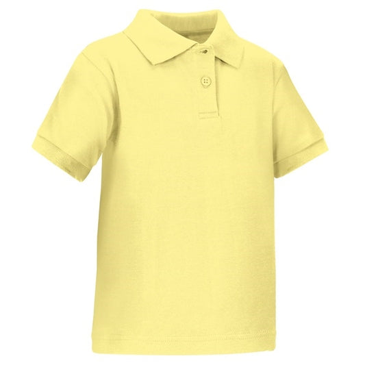 Wholesale Toddler Short Sleeve School Uniform Polo Shirt Yellow