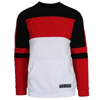 wholesale mens savage sweatshirt black red white