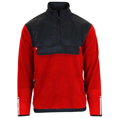 wholesale mens polar fleece sweatshirt red