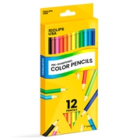 Wholesale 12 Pack of Presharpened Colored Pencils - 80 Packs Per Case