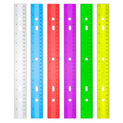 Wholesale 12" Rulers in Assorted Colors - 144 Per Case