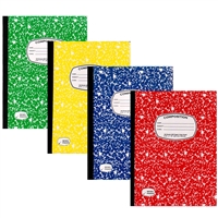 Wholesale Wide Ruled Composition Notebook - Assorted Colors - 48 Per Case