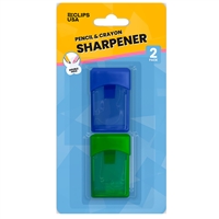 Wholesale 2 Pack of Pencil / Crayon Sharpener - 48 Packs Per Case