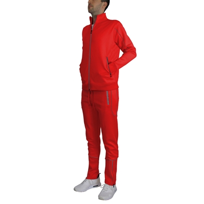 wholesale mens reflective tracksuit red