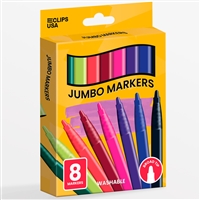 Wholesale 8 Pack of Jumbo Washable Markers - 48 Packs Per Case