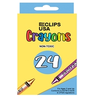 Wholesale 24 Pack of Crayons  - 48 Packs Per Case