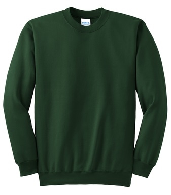 Wholesale Adult Size Crewneck Sweatshirt Dark Green