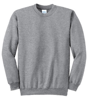 Wholesale Adult Size Crewneck Sweatshirt Heather Grey