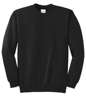 Wholesale Adult Size Crewneck Sweatshirt Black