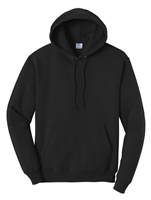 Wholesale Adult Fleece Pullover Hooded Sweatshirt in Black