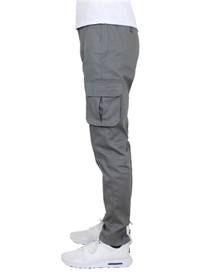 wholesale boys stretch cargo school pants in grey