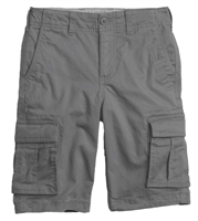 wholesale boys stretch cargo school shorts in Grey