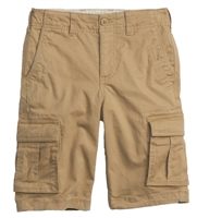 wholesale boys stretch cargo school shorts in khaki