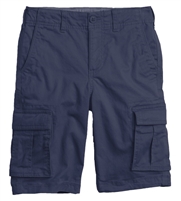 wholesale boys stretch cargo school shorts in navy