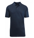 Wholesale Big Mens Short Sleeve Pique Polo Shirt School Uniform in Navy Blue. High School Uniform polo Shirts