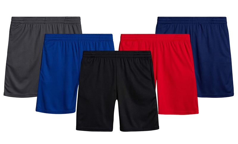 Wholesale Boys Athletic Gym Mesh Shorts in Assorted Colors