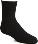 Wholesale Boys Crew Socks in Black - 3 Pack