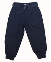Wholesale Boys Belted Ripstop Jogger Pants Navy