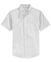 Boys Short Sleeve Oxford Shirt School Uniform in White