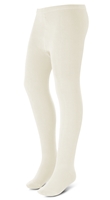 Wholesale Girls Flat Cotton Tights in Ivory