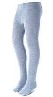 Wholesale Girls Flat Cotton Tights in Light Blue