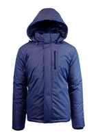 Wholesale Men's Tech Hooded Jacket by Spire in Blue