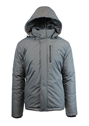 Wholesale Men's Tech Hooded Jacket by Spire in Grey